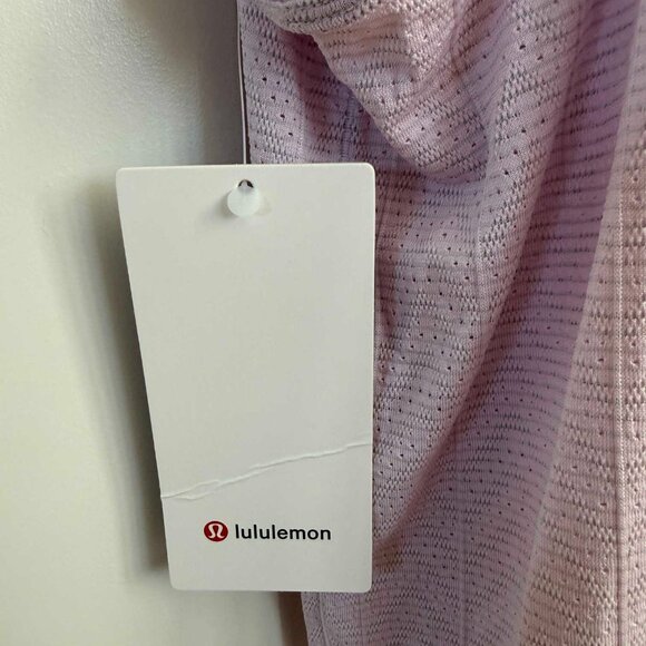 Lululemon Swiftly Pointelle Racerback Tank Top Waist Length Pink Organza NWT - Picture 5 of 9